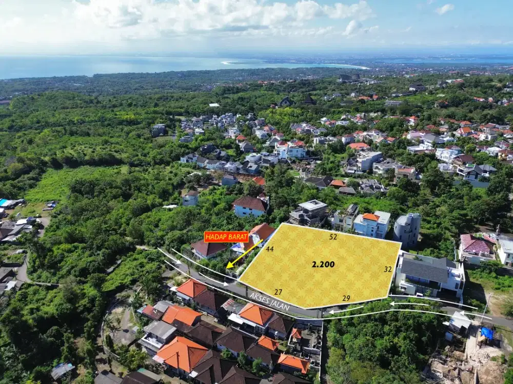 DIJUAL MURAH TANAH OCEAN VIEW DI PECATU ULUWATU