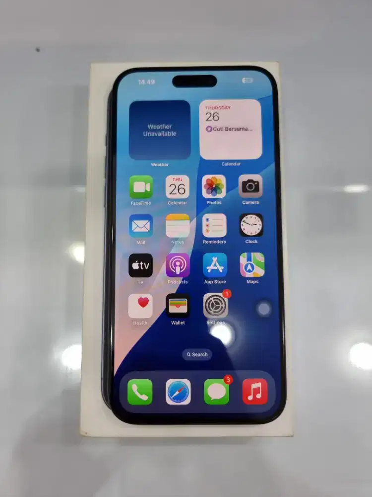 Iphone 15 Pro Max 256Gb Blue Ex Garansi resmi Ibox -MasterCom