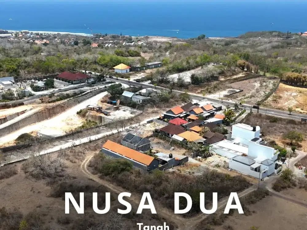 Tanah Nusa Dua Selatan Dengan Pemandangan Laut Zona Pariwisata