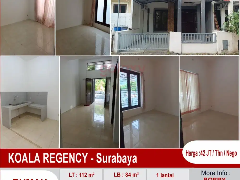 Rumah Siap Huni Di Perum Koala Regency Surabaya
