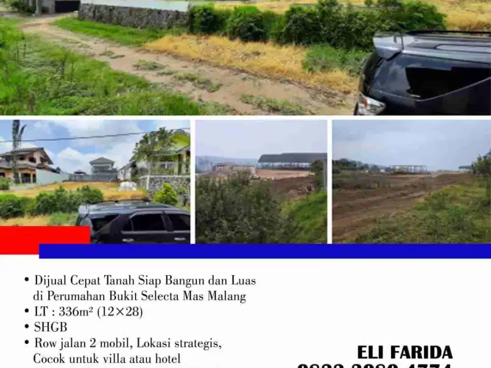 Dijual Cepat Tanah Siap Bangun dan Luas di Perumahan Bukit Selecta Mas Malang