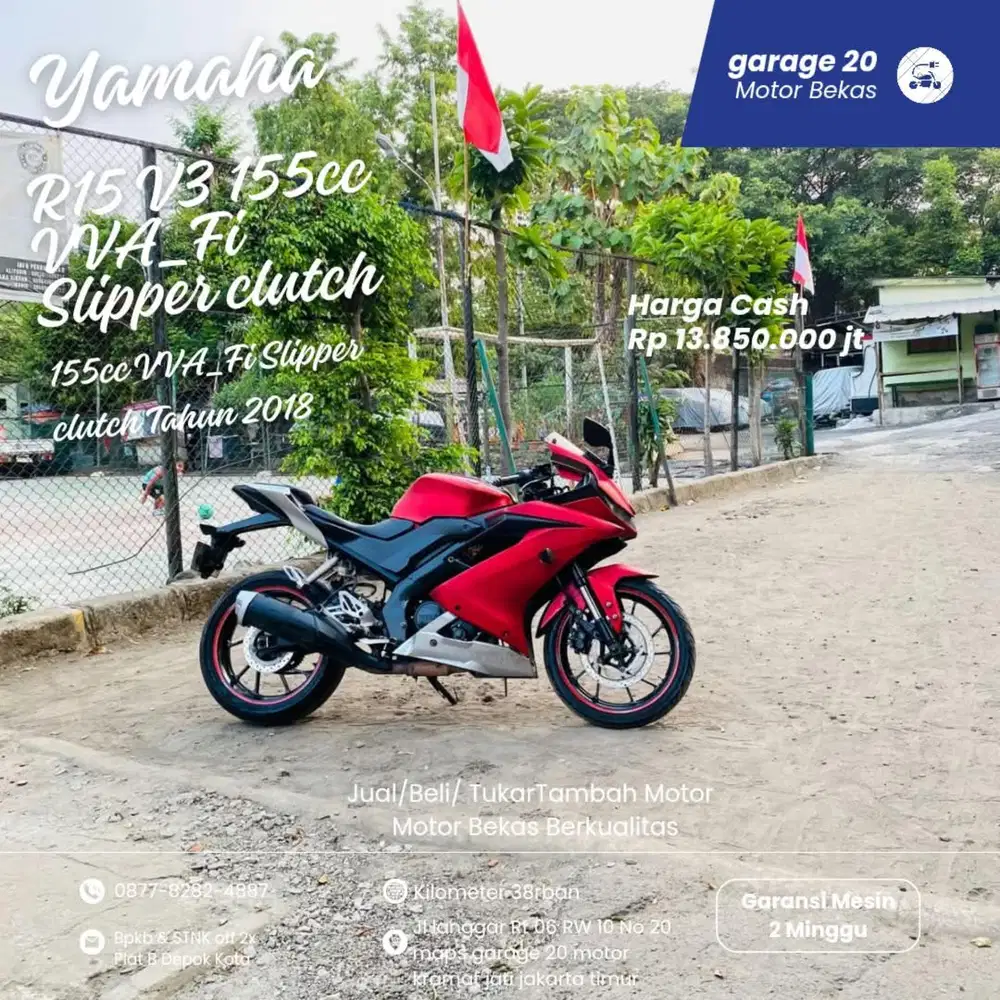 Yamaha R15 V3 VVA_Fi Slipper clutch  Tahun 2018