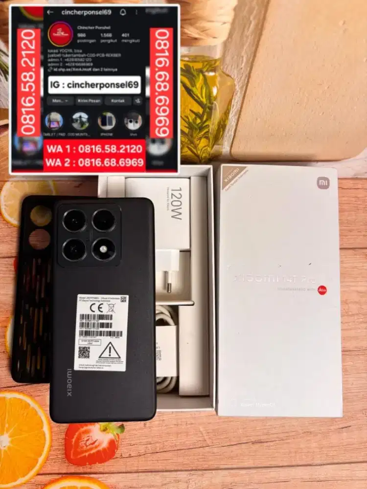 Jual hp likenew Xiaomi 14T PRO istimewa siap pakai grns 12 26