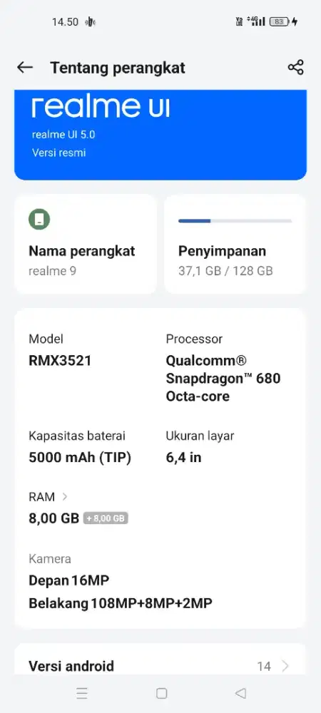 Jual hp realme 9