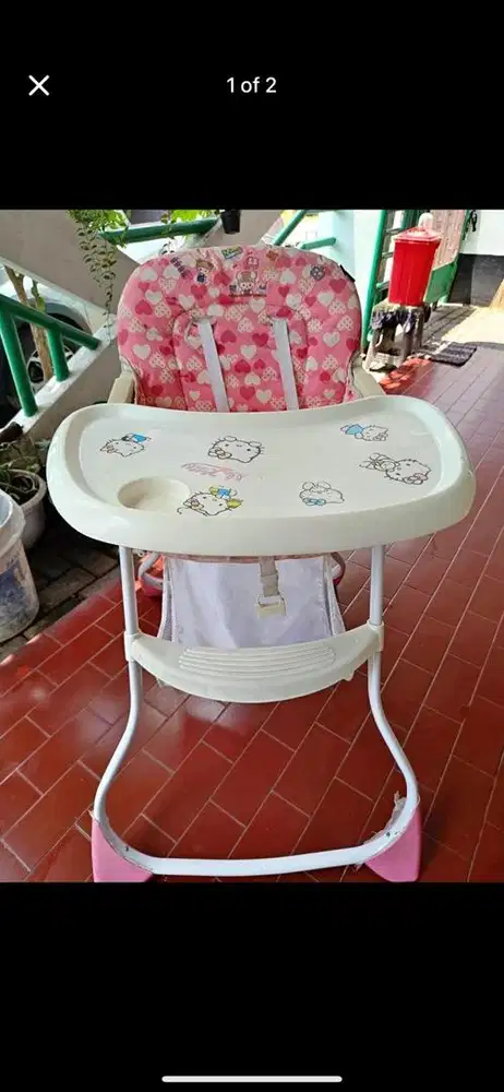 Baby High Chair,Kursi anak/bayi Chocolate original warna pink