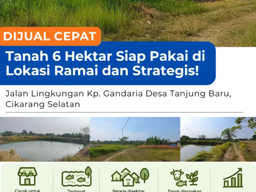 [Jual] Tanah Siap Pakai di Lokasi Ramai dan Strategis!