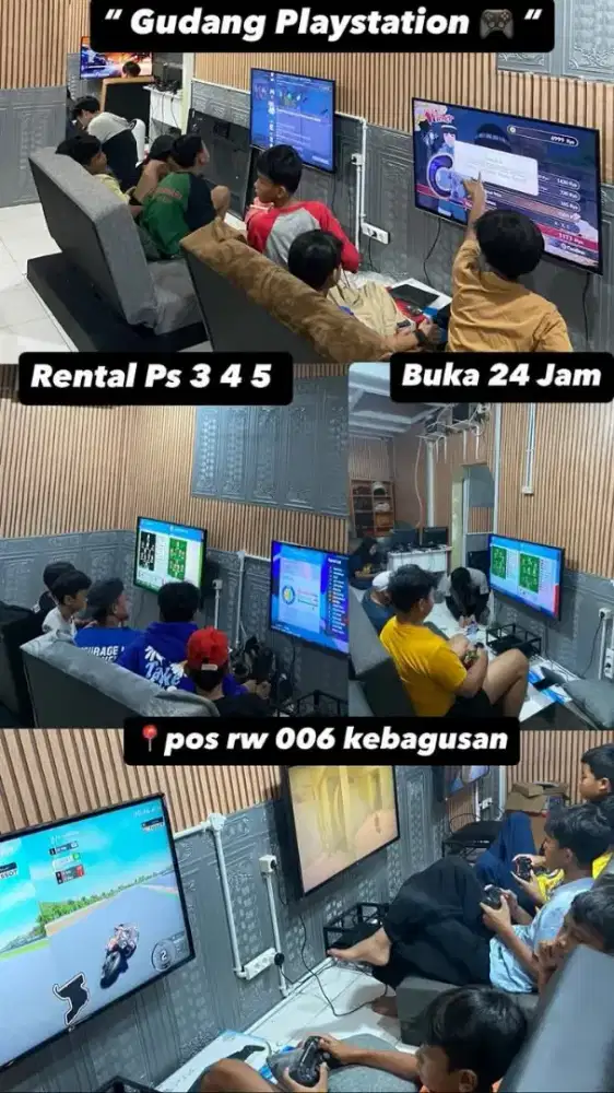 DIJUAL RENTAL PS FULLSET 10 UNIT DAN PERLENGKAPAN