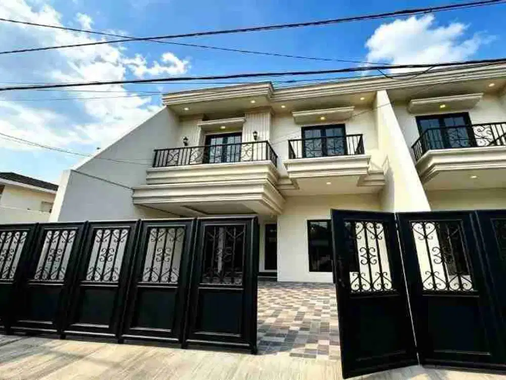 Rumah Baru Lux 2 Lantai 4+1 KT di Perumahan Kejaksaan Pondok Bambu – Turun Harga 2,9 M