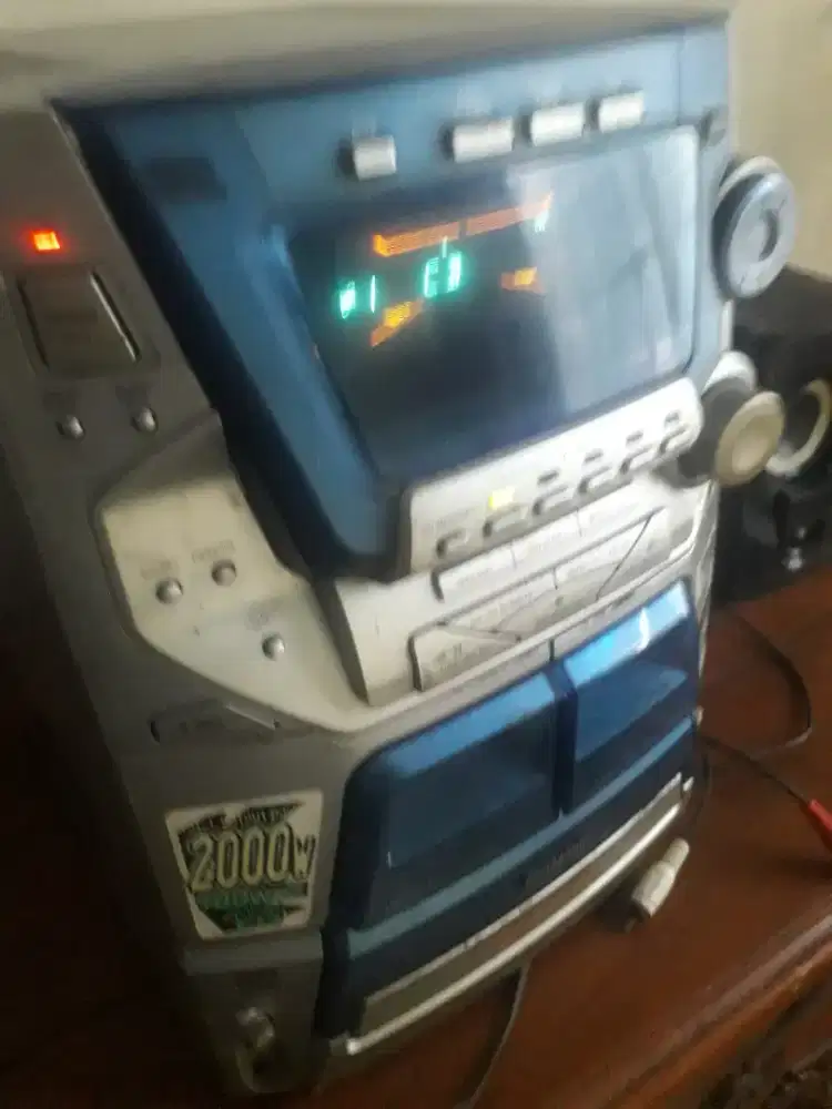 Head Mini Compo Panasonic .Aux Dan  RadioKaset Dan Video .Blm Dicoba