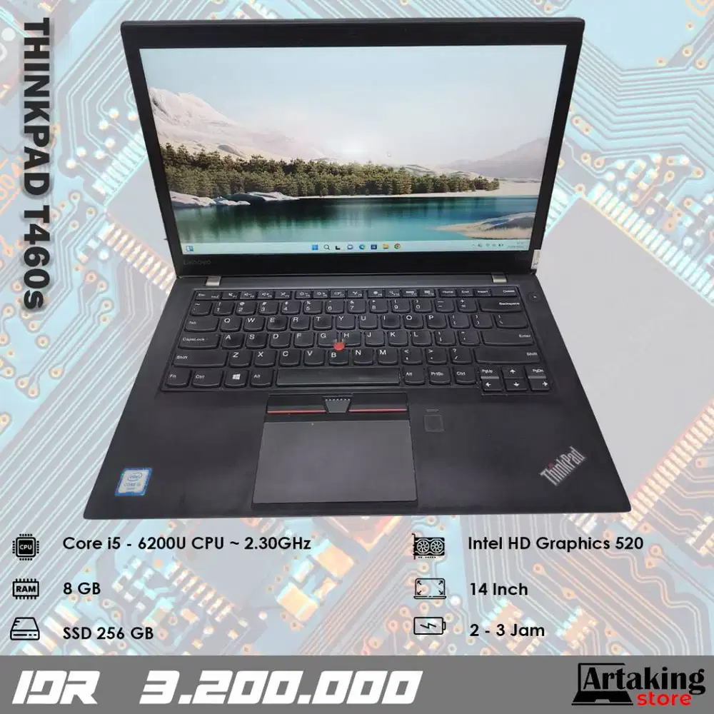 Lenovo Thinkpad T460s - Core i5 - Ram 8 GB - SSD 256 GB