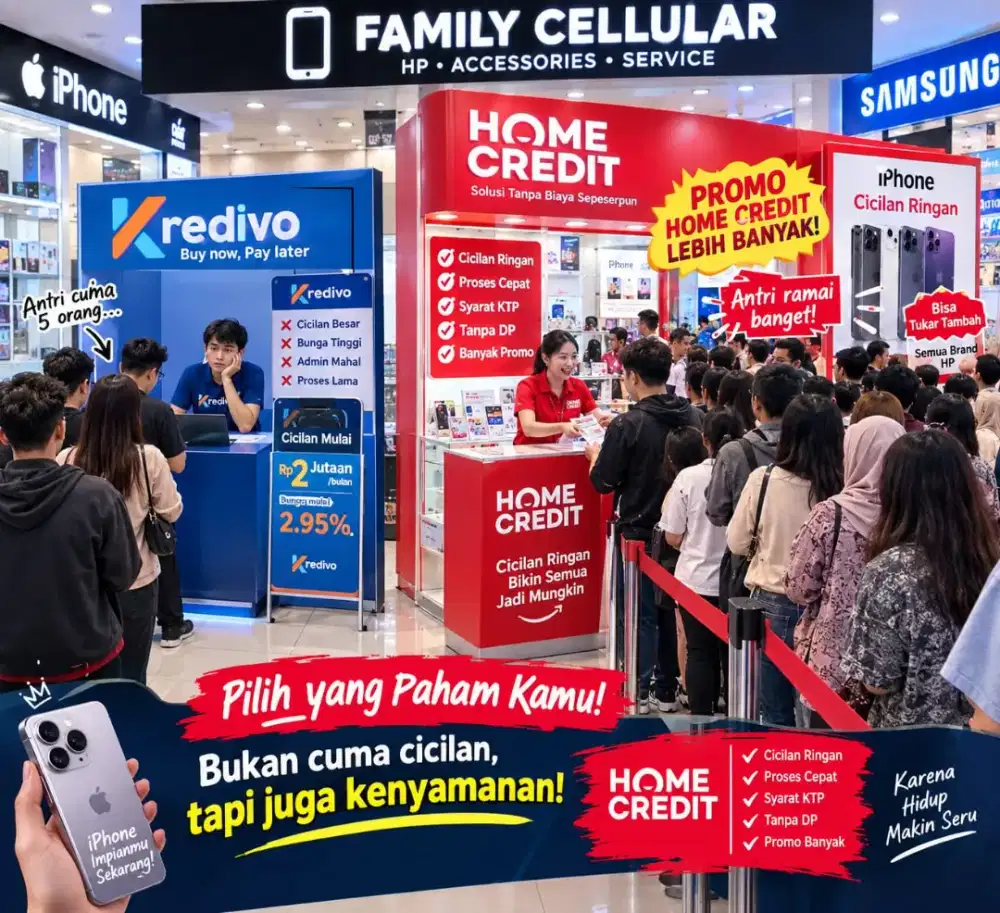 ANTRE HOME CREDIT, PULANG BAWA iPHONE!