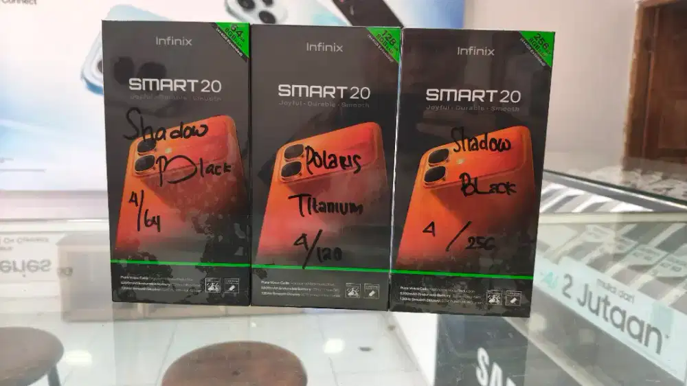 NEW INFINIX SMART 20 4+4/256 GARANSI RESMI