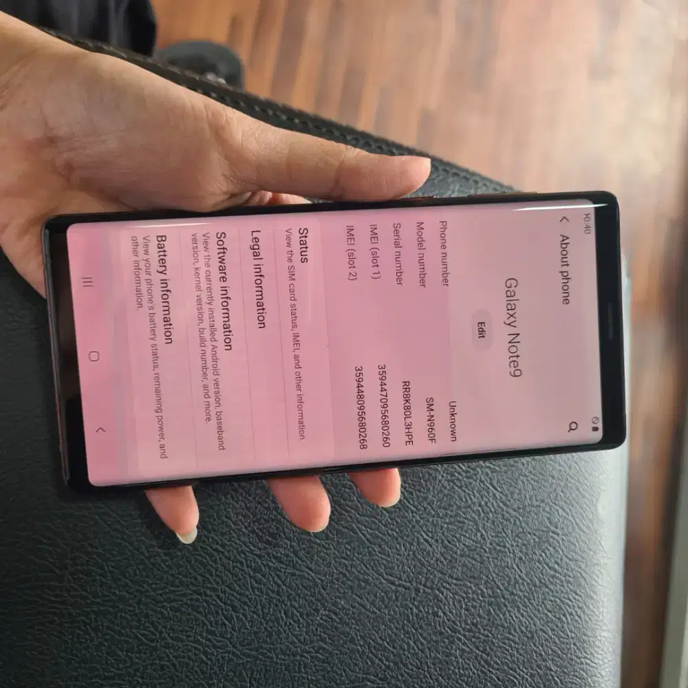 Samsung Galaxy Note 9 6/128GB SEIN Unit Only – Shadow
