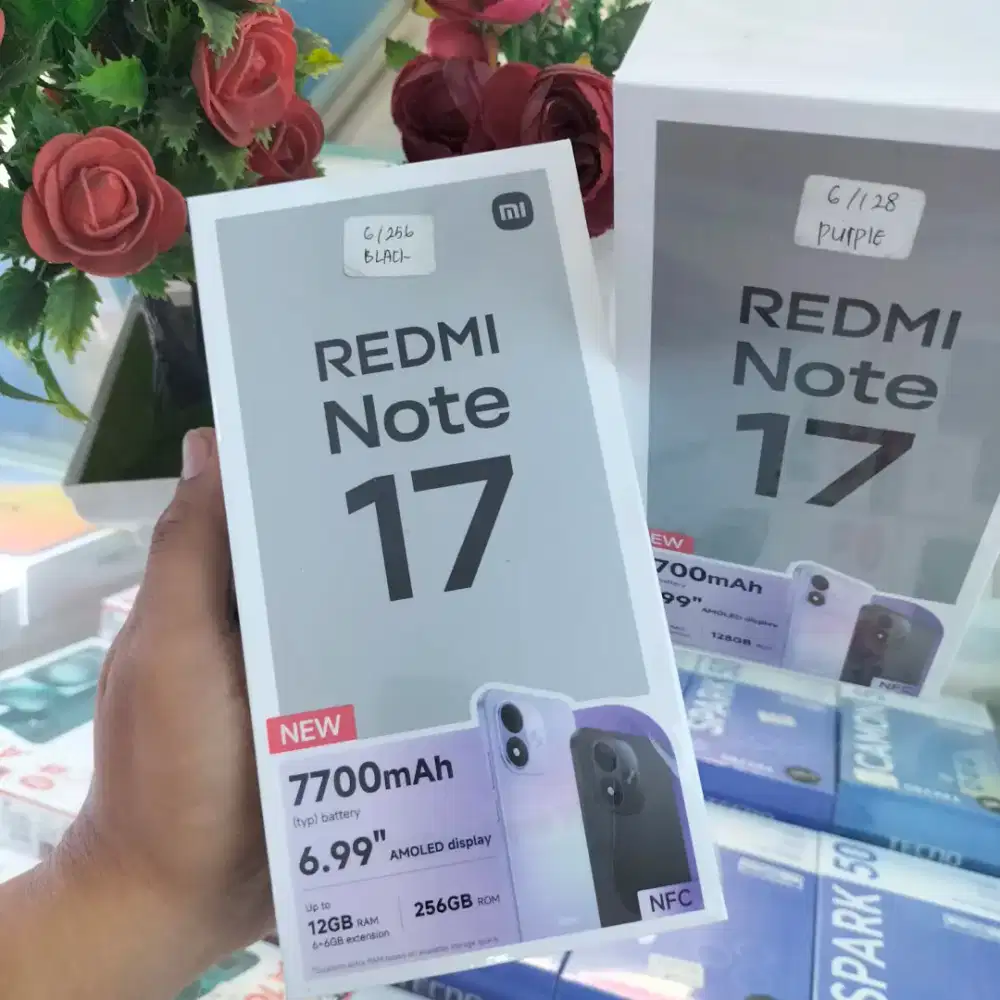 Xiaomi Redmi Note 17 6+6/256GB Resmi segel