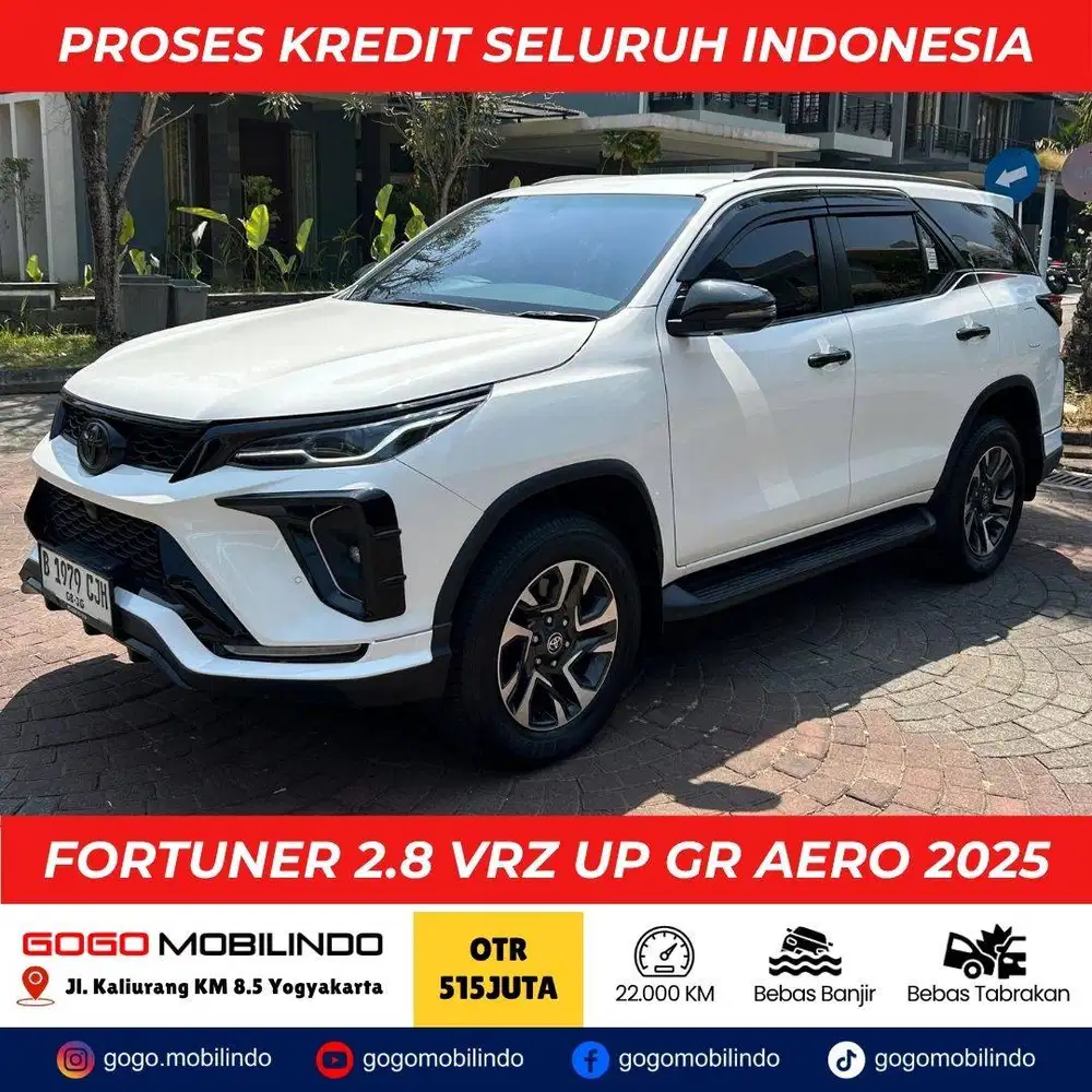 FORTUNER 2.8 VRZ UP GR AERO 2025 PUTIH PEMAKAIAN 2026 KREDIT MURAH