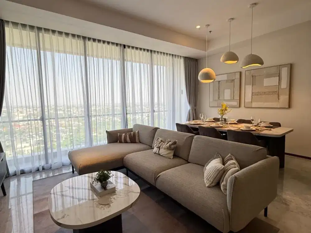 Dijual Apartemen The Veranda Resort Residence Tipe 3 Kamar Tidur Furnished