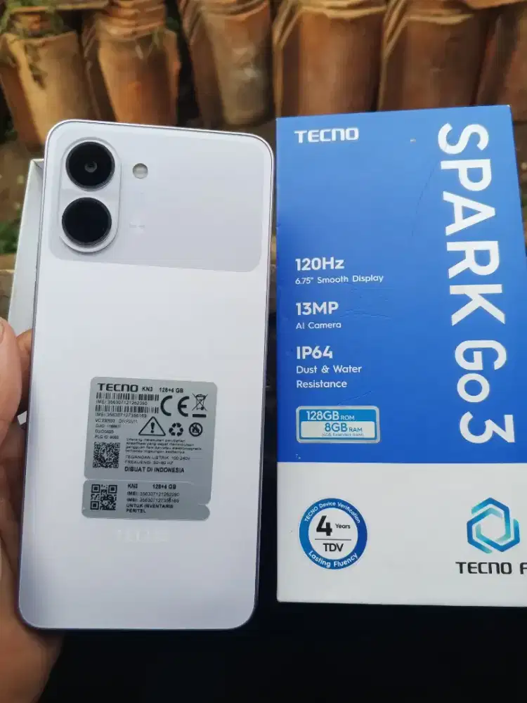 Tecno spark Go 3 128gb fulset mulus