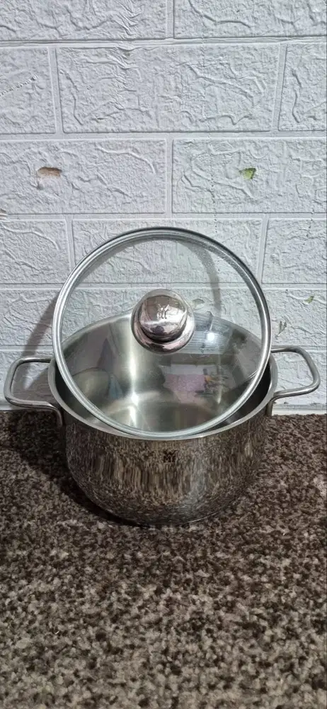 Panci plus tutup kaca WMF Diadem Plus meat pot 20cm (734256040), stain