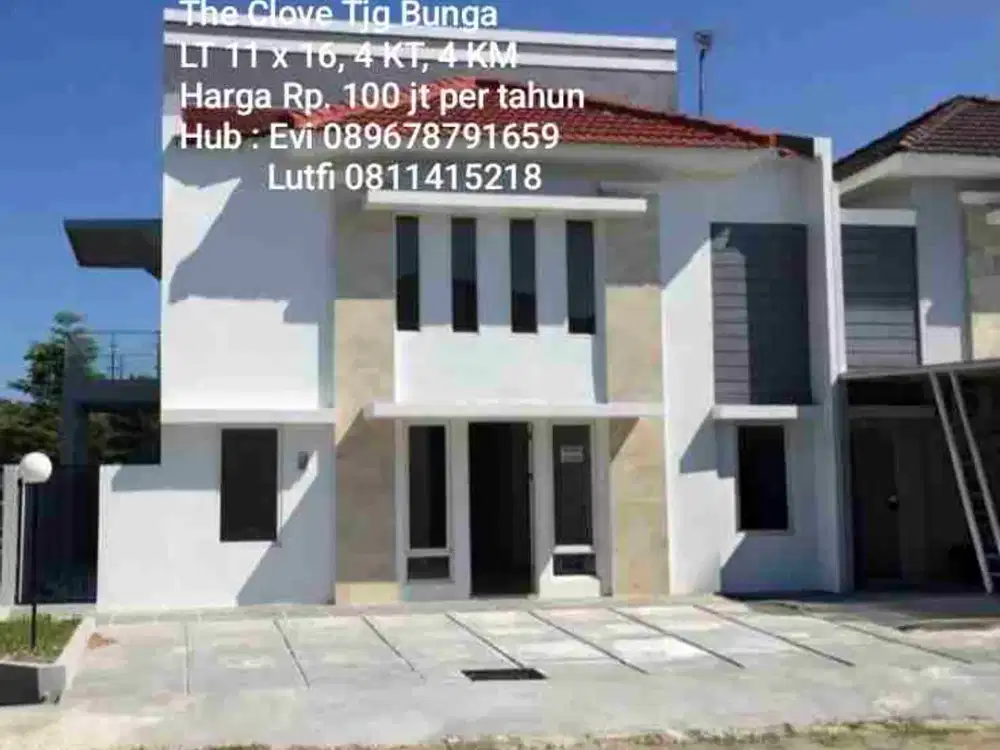 Disewakan Rumah 2 lantai di Perumahan The Clove Tjg Bunga Makassar