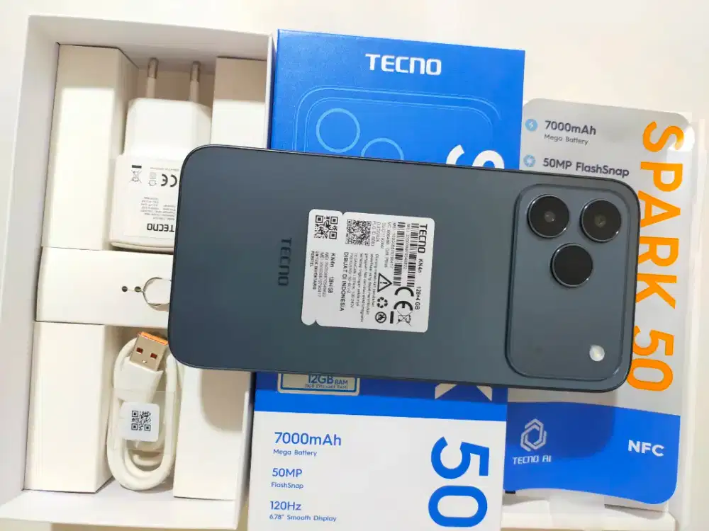 Tecno Spark 50 Nfc Ram 4/128 Second Resmi