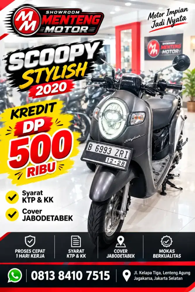 SCOOPY STYLISH KREDIT MURAH DP 500RIBU