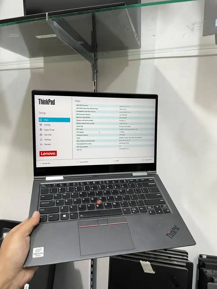 LENOVO X1 YOGA G5 TOUCH I5 GEN10 16/256 LAYAR 14 INCH MINUS WS *VN