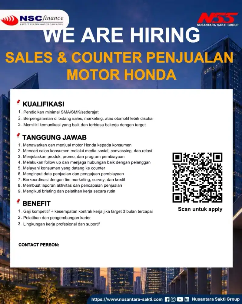 Sales Dealer Motor Atau Sales Leasy