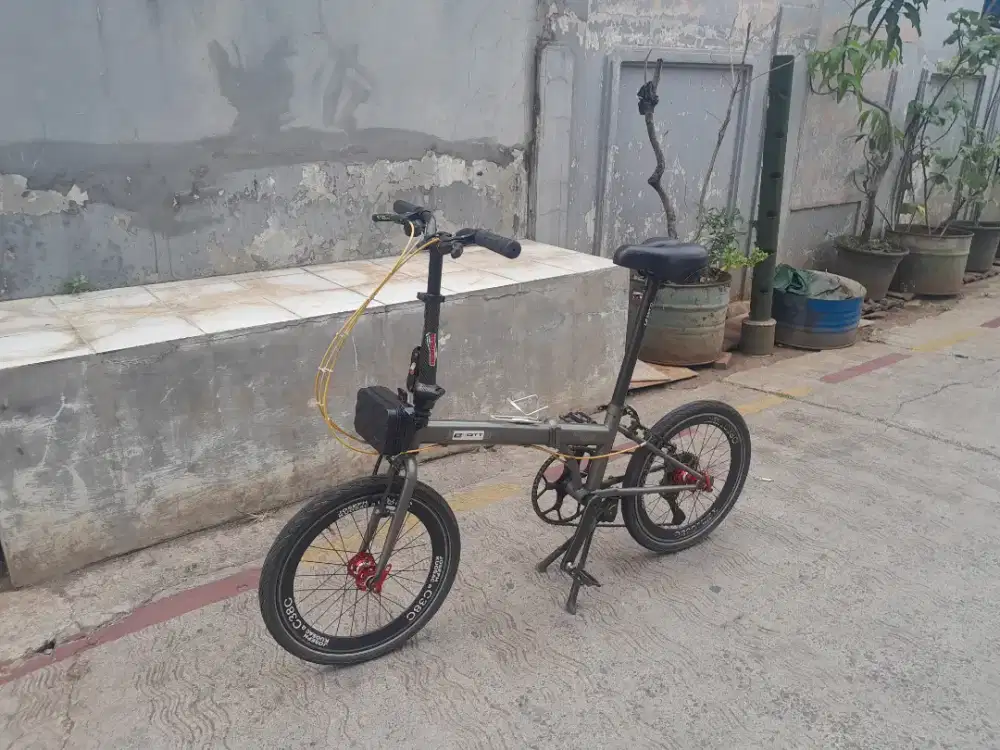 sepeda lipat element ring 20 full upgrade