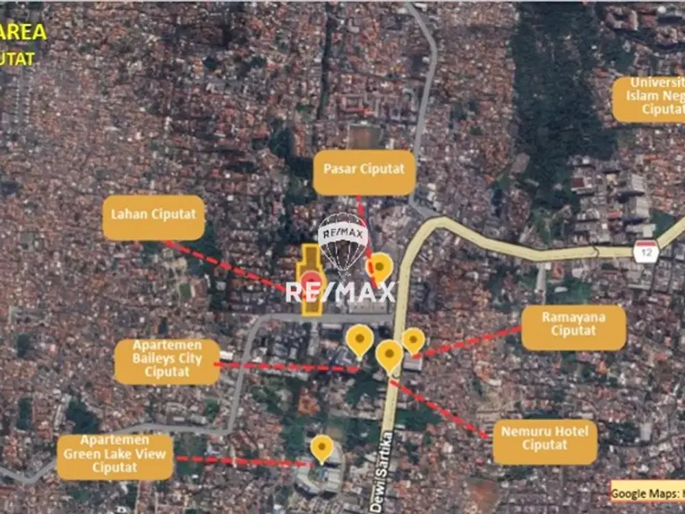 DIJUAL LAHAN KOMERSIAL DAN STRATEGIS DI DAERAH CIPUTAT TANGSEL