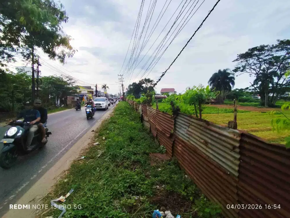 Tanah Komersial untuk Ruko 25 unit dan Rumah di Jl. Sematang Borang dekat Polsek Sako