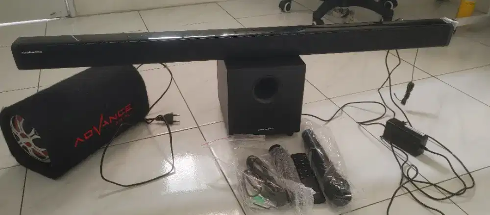 Simbadda CST903N+Therion Bass Speaker Bluetooth 5.3 Soundbar Karoke Tv