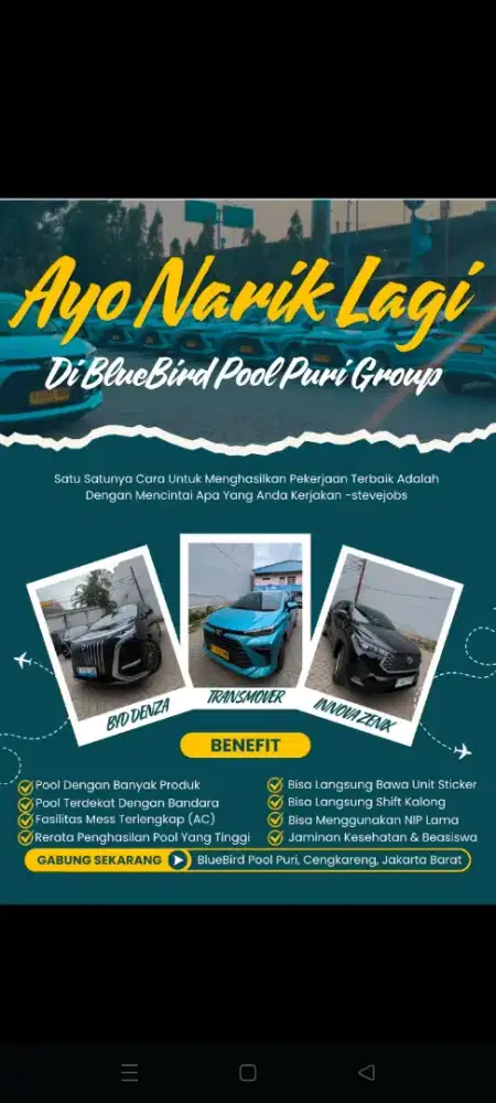 Driver bandara jakarta barat