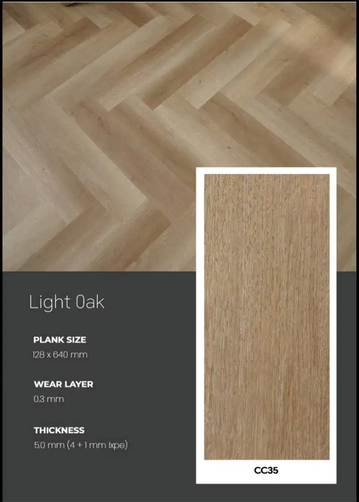 READY SPC FLOORING 5MM PERDUS ISI 10 / LANTAI SPC TAHAN AIR / VINYL