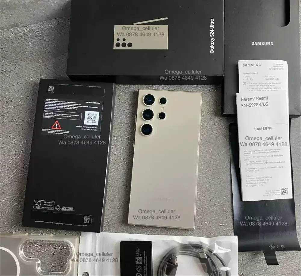 Samsung s24 ultra 12/256gb titanium grey resmi garansi aktif