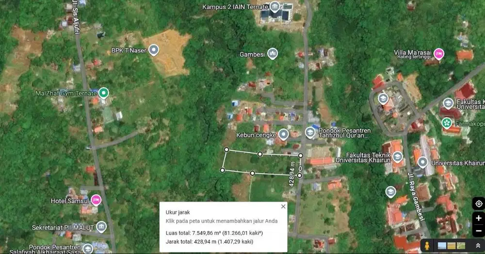 Dijual Tanah Di Gambesi Ternate