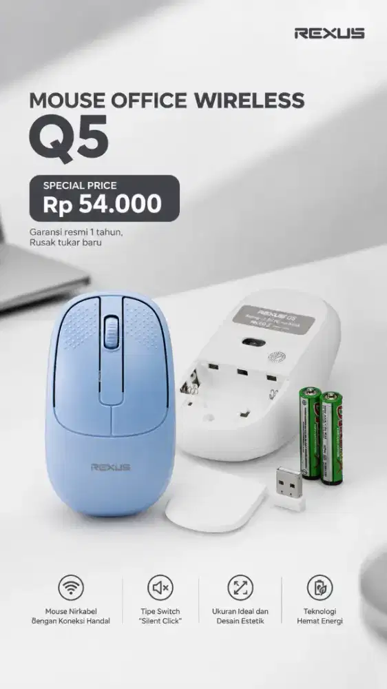 Mouse wireless rexus Q5