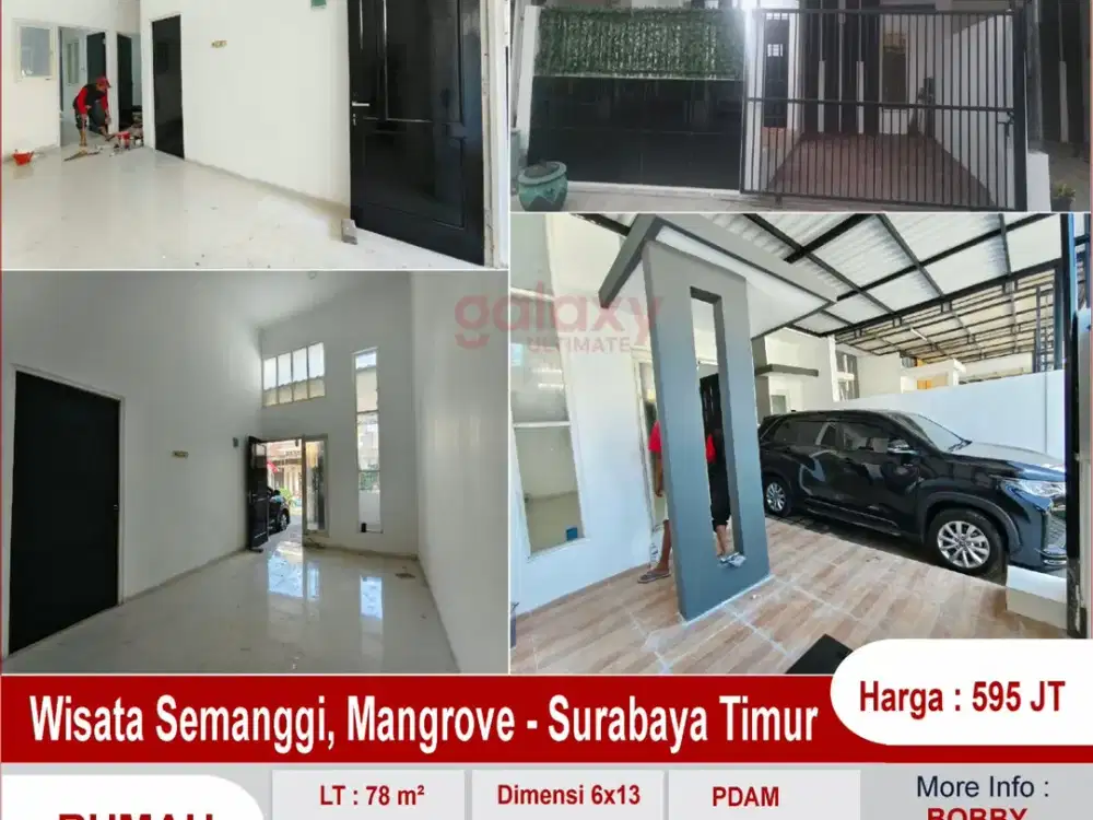 Rumah Siap Huni Di Perum Wisata Semanggi Mangrove Surabaya