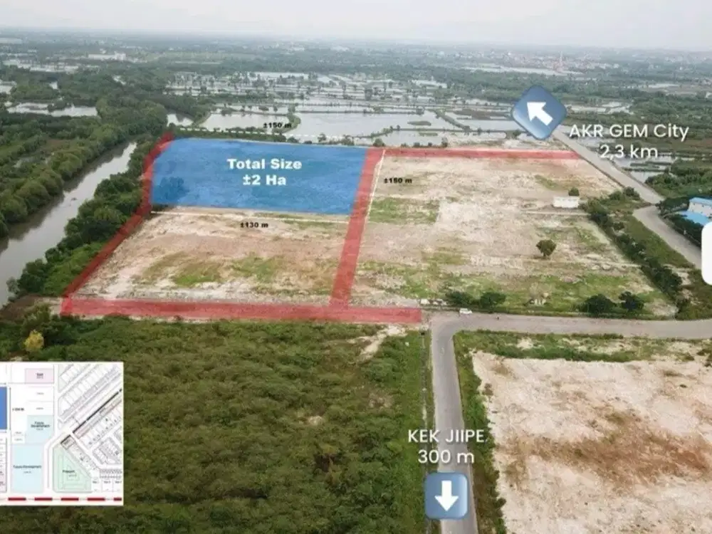 Dijual Tanah di Akr Gem City, Lokasi Strategis Dekat Jipee Gresik