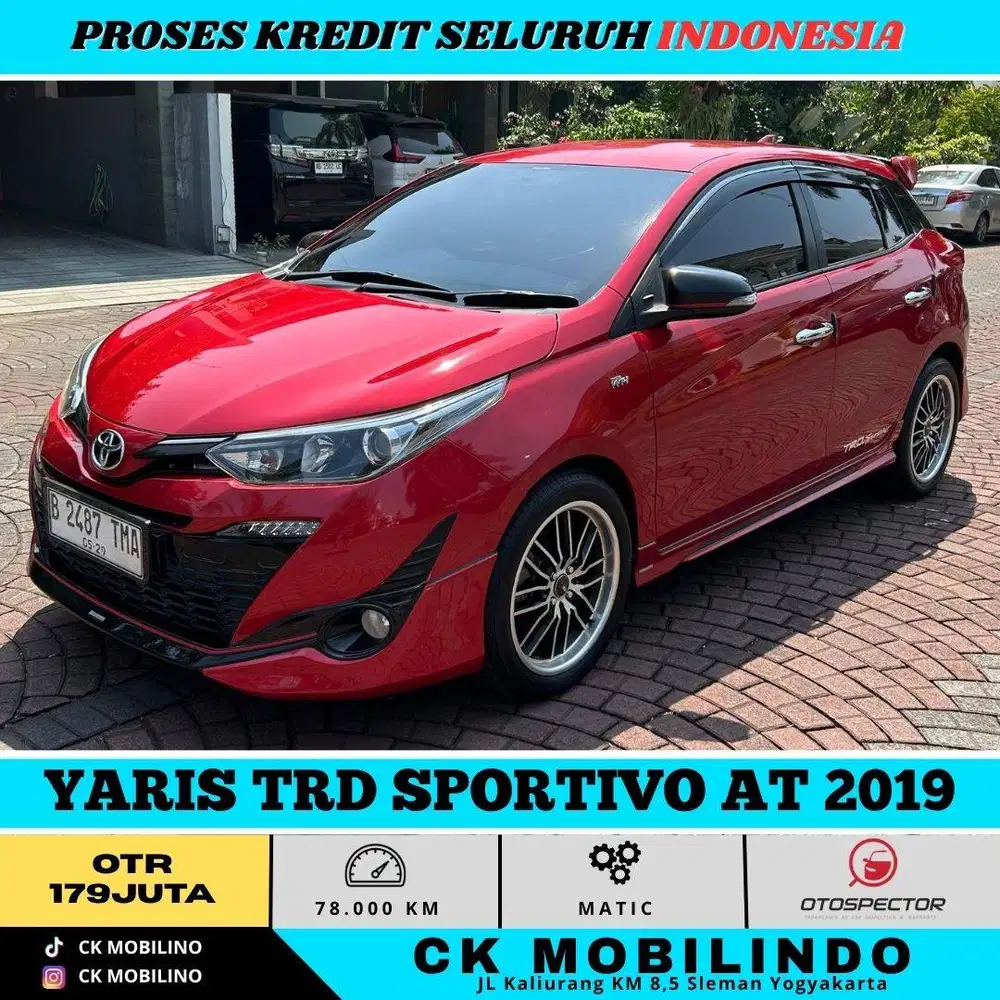 YARIS TRD SPORTIVO AT 2019 MERAH PEMAKAIAN 2020 UNIT RAWATAN