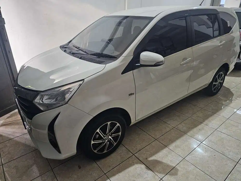 (Km 9rb) Toyota Calya 1.2 G manual 2021 putih, km 9rb, service recore