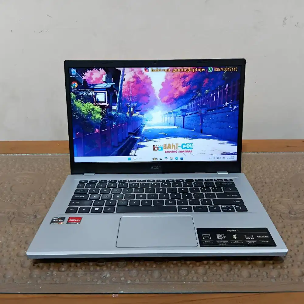 ACER ASPIRE A314 23M RYZEN 5 7520U RAM 8GB SSD 512GB MULUS
