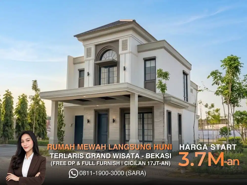 Rumah Siap Huni Full Furnish Grand Wisata Bekasi Cicilan 17Jtan