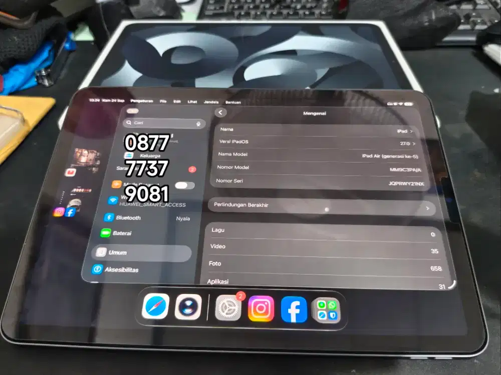 APPLE IPAD AIR 5 M1 64 GB IBOX GARANSI RESMI