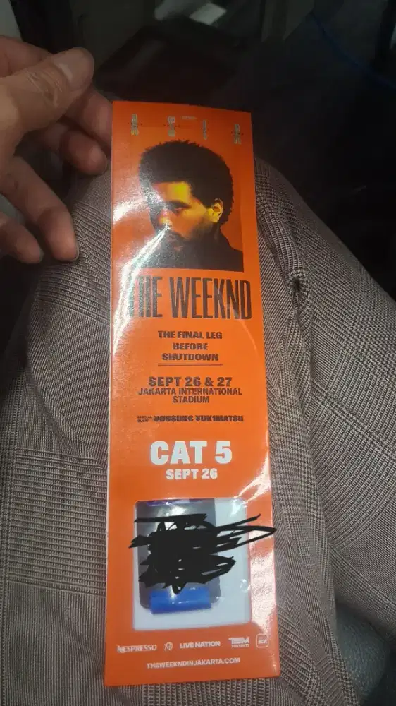 WTS Tiket Konser The Weeknd CAT 5 Day 1 - 26 September 2026