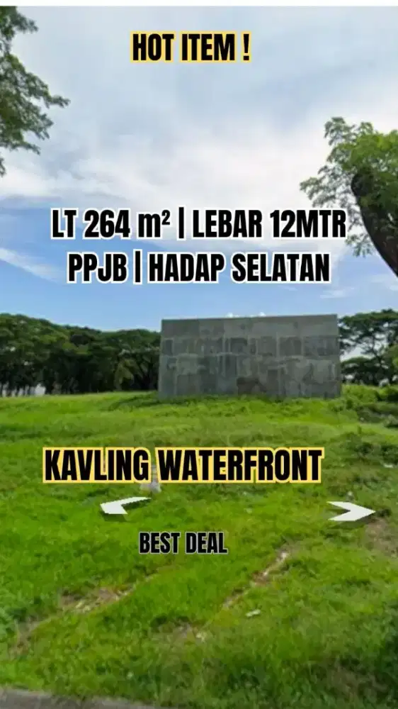 Hot listing kavling waterfront citraland