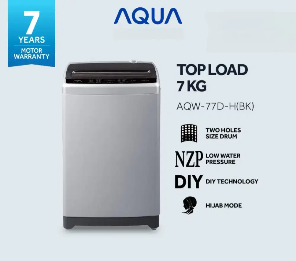 MESIN CUCI AQUA AQW 77D