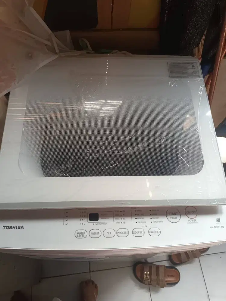 Mesin cuci 1 tabung merek Toshiba