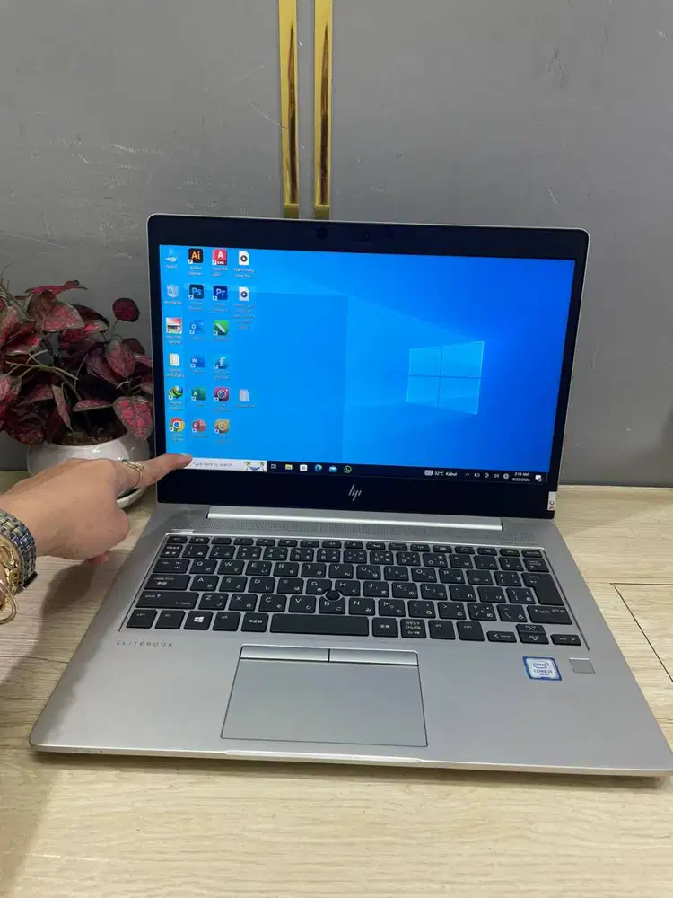Laptop murah HP 830g6 core i5 GEN8 ram 8gb ssd 256gb layar 13inc touch