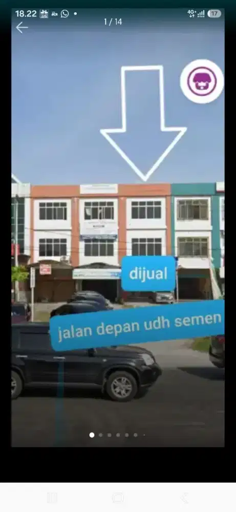 Ruko 3 lantai strategis di pusat kota