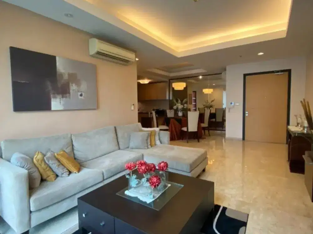 Dijual Apartemen Setiabudi Residence Tipe 3 Kamar Tidur Full Furnished